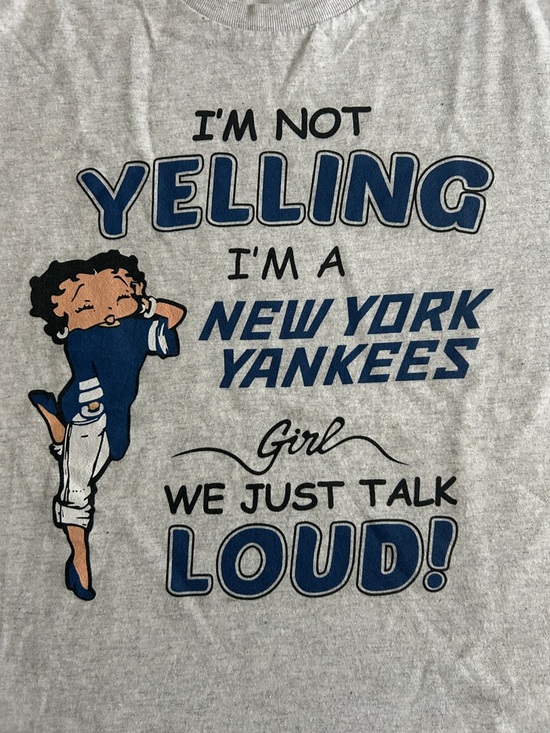 Gildan Tops - Betty Boop New York Yankees Graphic Tee